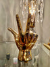 Vanderbilt University "VU" or "Anchor Down" Hand Sign Sculpture in Brass