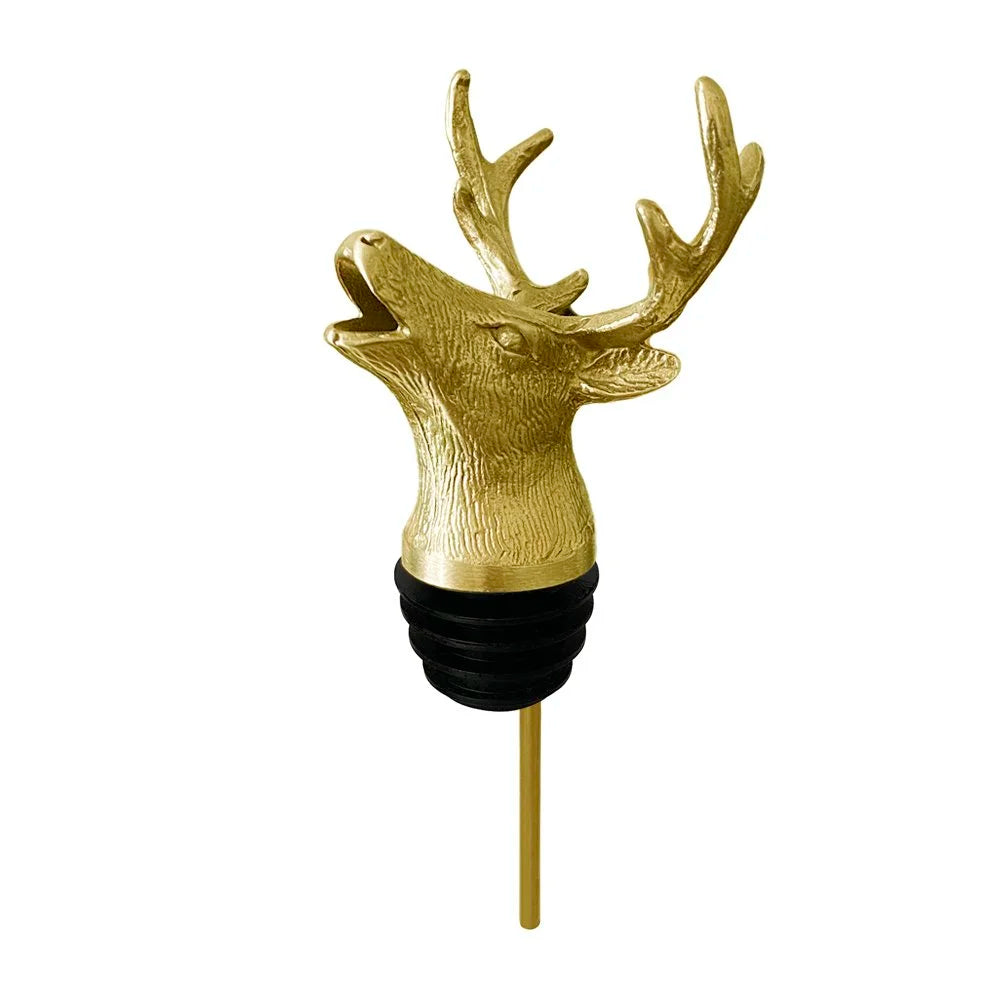 Menagerie Titanium Gold Stag Pourer-Aerator