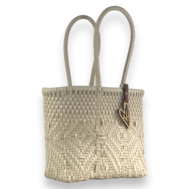 Monochrome Tote in Ivory by Maria Victoria