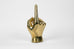 Number One (# 1) or the Pointing Emoji Hand Sign Sculpture in Brass