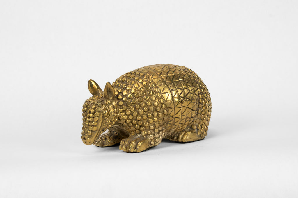 Armadillo Sculpture in Brass