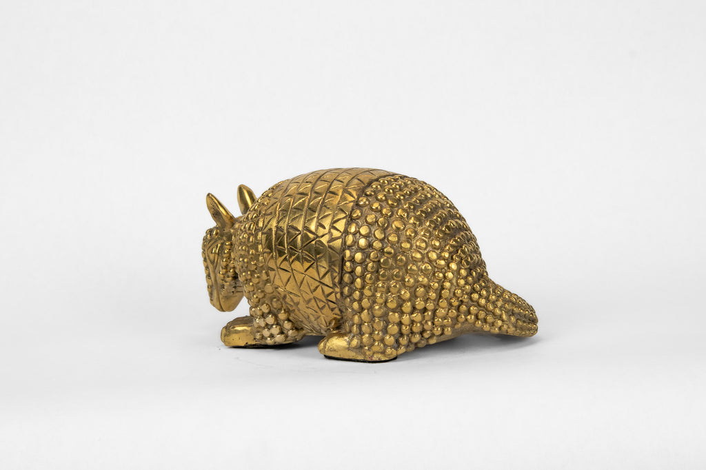 Armadillo Sculpture in Brass