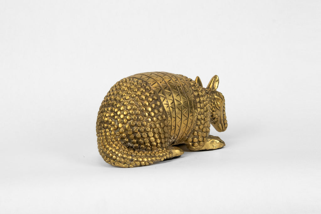 Armadillo Sculpture in Brass