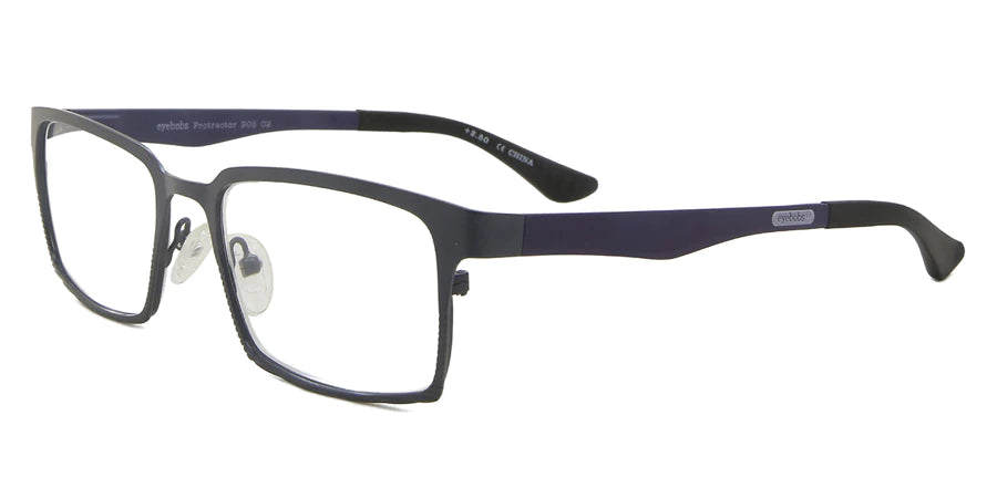 Protractor (Style 905) Readers in Matte Dark Grey Front with Matte Dark Purple Temples (02)