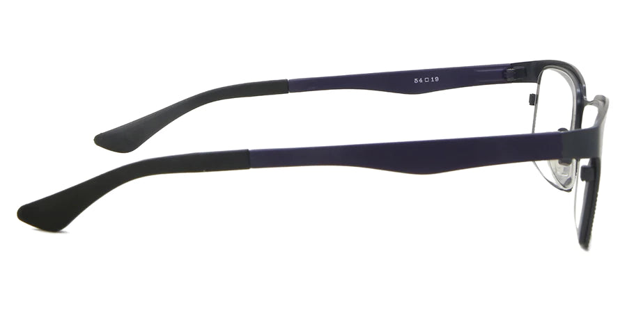 Protractor (Style 905) Readers in Matte Dark Grey Front with Matte Dark Purple Temples (02)