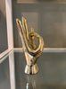 V. O. L. Hand Sign Sculpture in Brass