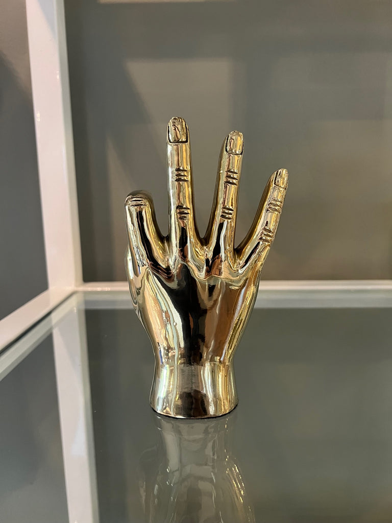 W. C. Hand Sign Sculpture in Brass