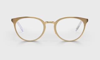 Jim Dandy (Style 600) Metal Readers in Gold (Color 99)