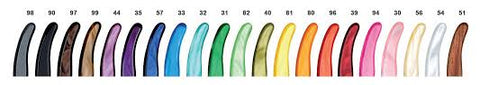 Berlingot Laguiole Steak Knives, Set of 6, in Custom Rainbow Mix (Hot or Cool)