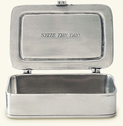 MATCH Pewter "Carpe Diem" Lidded Box