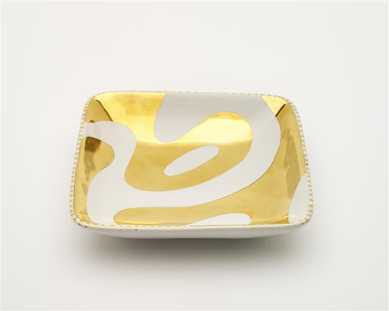 Waylande Gregory Gold Square Lava Plate