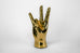 Cougar Paw, Pitchfork, or Triton Hand Sign Sculpture in Brass
