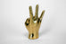 University of Houston "Shasta" Cougar Paw Hand Sign Sculpture in Brass
