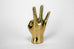 Cougar Paw, Pitchfork, or Triton Hand Sign Sculpture in Brass