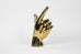 Gun, Pistol, "Guns Up", or "Go Pokes" Hand Sign Sculpture in Brass