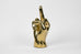 The Finger Hand Sign Sculpture in Brass