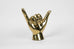 Shaka Hand Sign Sculpture in Brass