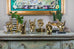 Gun, Pistol, "Guns Up", or "Go Pokes" Hand Sign Sculpture in Brass