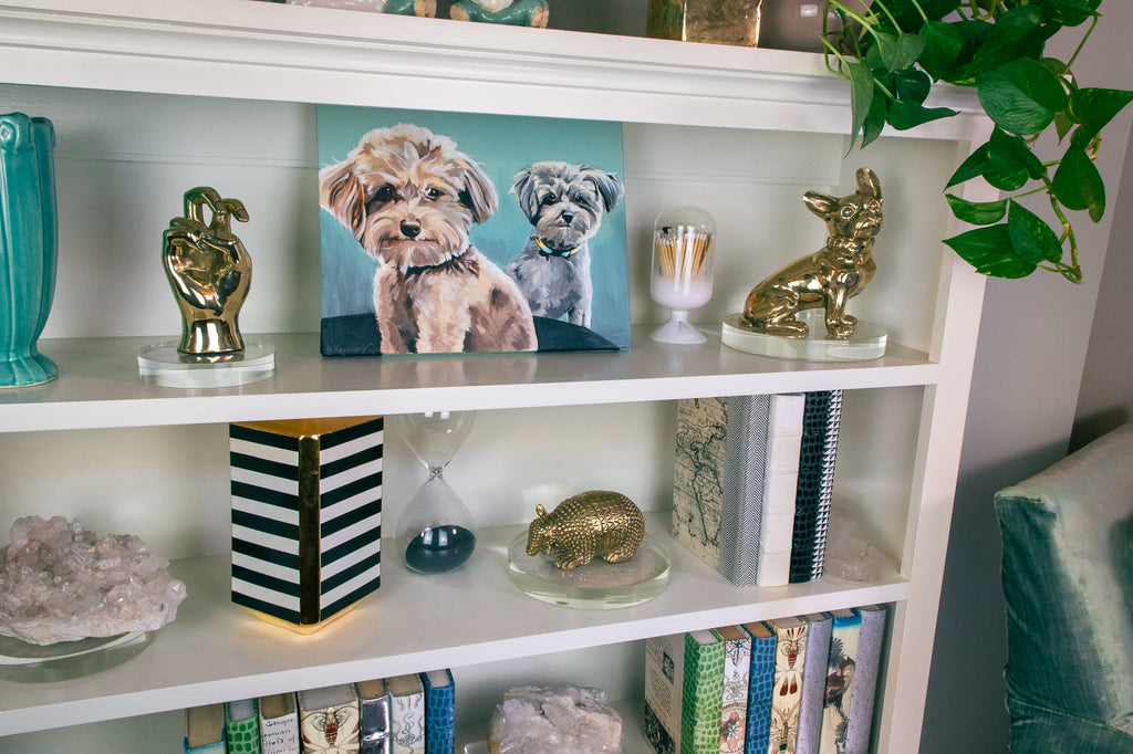 Horned Frog Hand Sign Sculpture in Brass