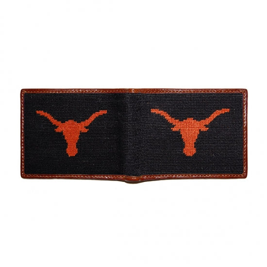 Texas (Black) Needlepoint Bifold Wallet