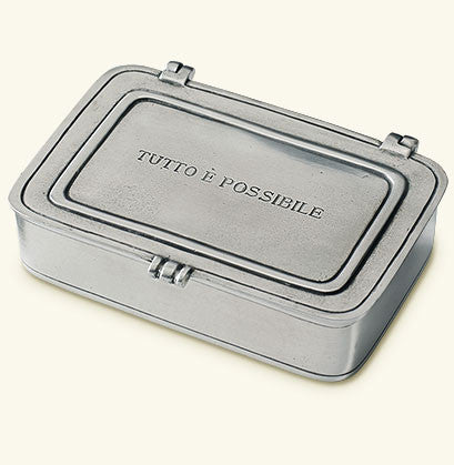 MATCH Pewter “Tutto è Possibile” Lidded Box