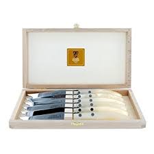 Berlingot Laguiole Steak Knives, Set of 6, in Natural (56)