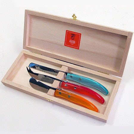 Berlingot Laguiole Breakfast (Cheese) Knives, Set of 3