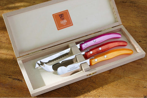 Berlingot Laguiole Breakfast (Cheese) Knives, Set of 3