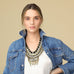 Layne Necklace in Navy by Mignonne Gavigan
