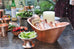 Sertodo Nile Cradle Oval Hammered Copper Ice Bucket