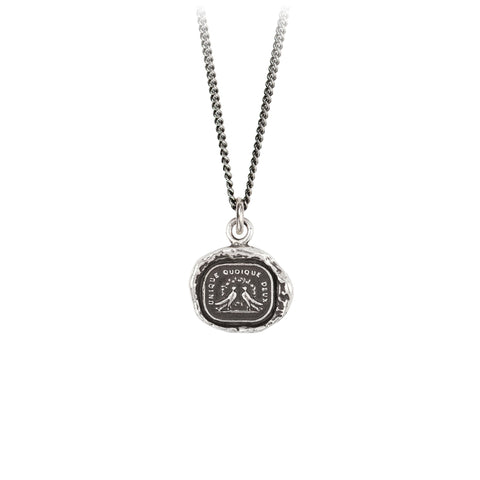 Rare Birds Talisman Necklace in Sterling Silver