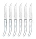 Berlingot Laguiole Steak Knives, Set of 6, in White (54)