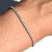 Square Bezel-Set Tennis Bracelet (2.5mm)