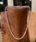 Square Bezel-Set Tennis Necklace (3mm)