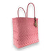 Handwoven Tote in Baby Pink by Maria Victoria