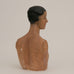 Vintage French Plaster Art Deco Shop Display Mannequin Bust, Branded "Lube Paris", Circa 1930