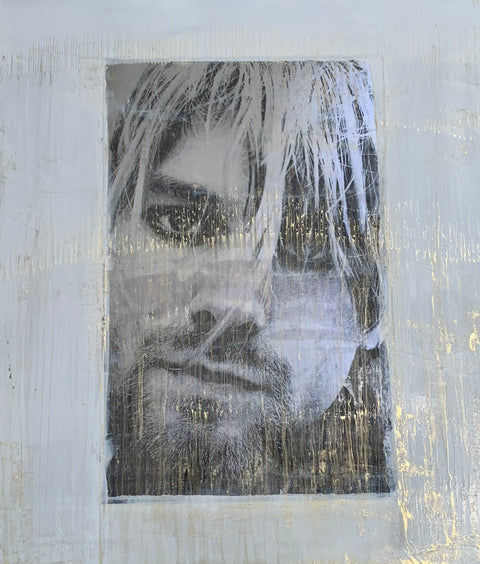 Custom Painting by Austin Allen James, Kurt Cobain, 35" W X 40" H