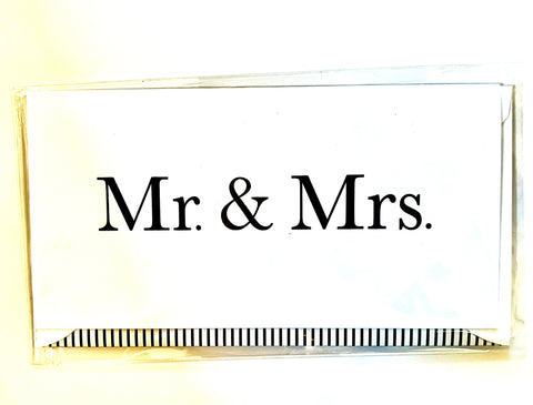 Mr. & Mrs. Wedding Greeting Card