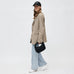 Mini Woven Neoprene Hobo in Black