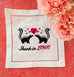 August Morgan Cocktail Napkin Set of 4 - Skunk in Love