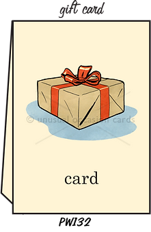 Pointed Wit Greeting Card: "Gift Card"