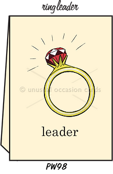 Pointed Wit Greeting Card: "Ring Leader"