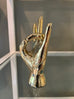 V. O. L. Hand Sign Sculpture in Brass