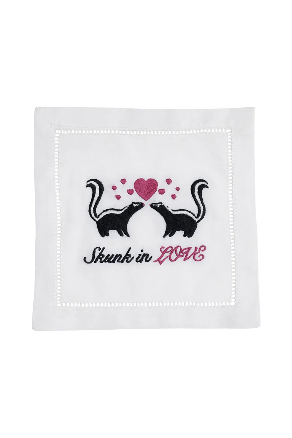 August Morgan Cocktail Napkin Set of 4 - Skunk in Love