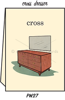 Blank Greeting Card - "Cross Dresser"