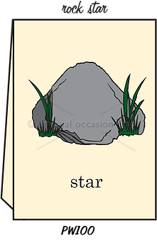 Blank Greeting Card - "Rock Star"