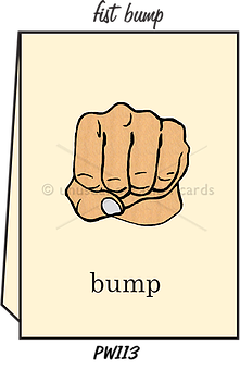 Pointed Wit Greeting Card: "Fist Bump"