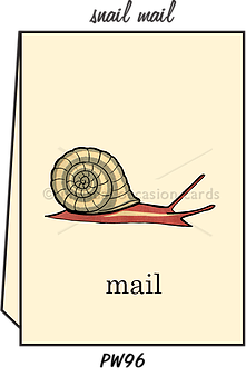 Pointed Wit Greeting Card: "Snail Mail"