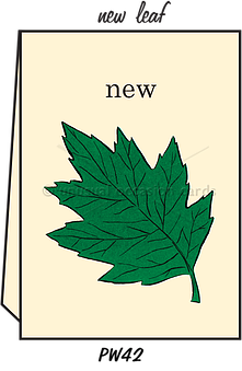 Pointed Wit Greeting Card: "New Leaf"