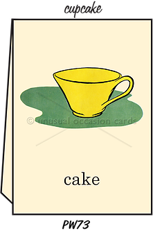 Pointed Wit Greeting Card: "Cupcake"